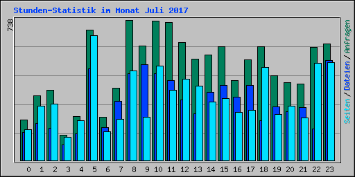 Stunden-Statistik im Monat Juli 2017
