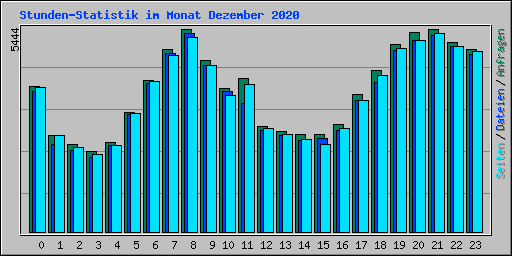 Stunden-Statistik im Monat Dezember 2020