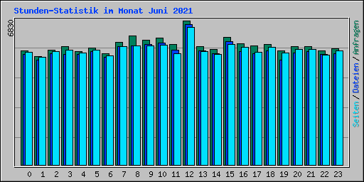 Stunden-Statistik im Monat Juni 2021